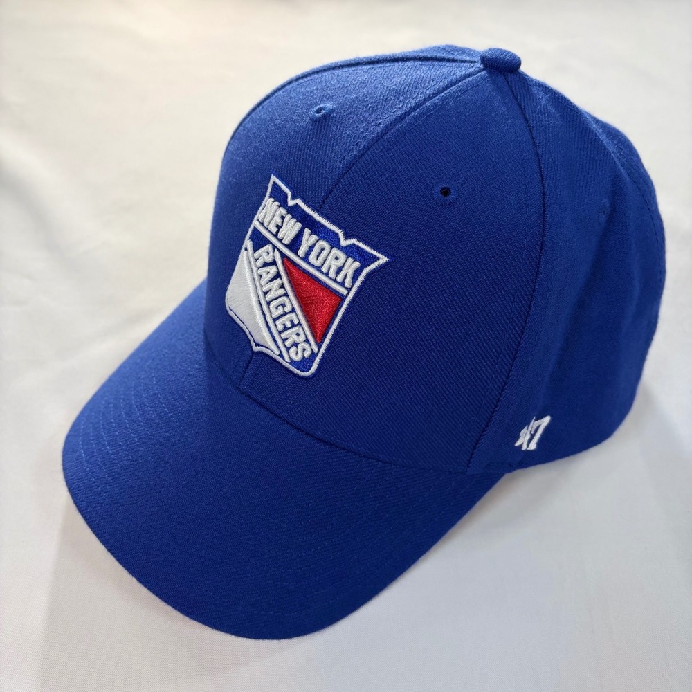 47 Brand New York Rangers NHL Hat Mens Blue Adjustable Hockey Cap OSFA Strapback
